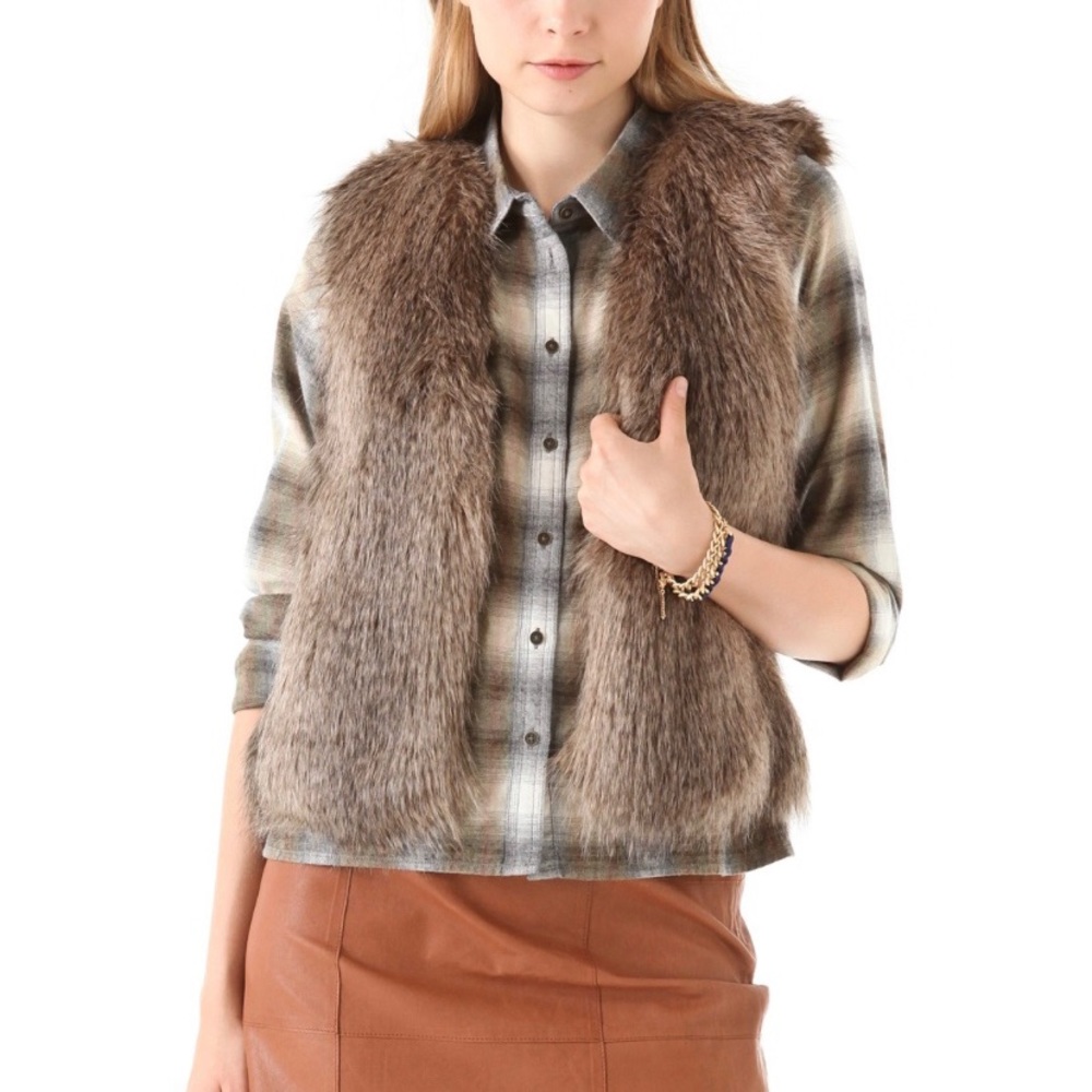 Club Monaco Matilda Faux Fur Vest